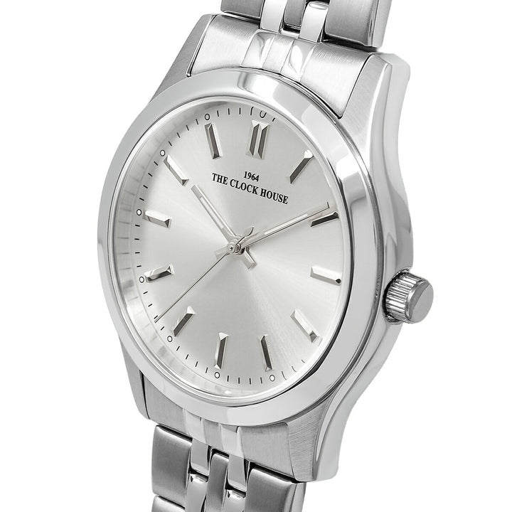 ザ・クロックハウス ビジネスフォーマル MBF5002-SI1A-R1 メンズ クオーツ 電池式 3針 シルバーダイヤル メタルバンド