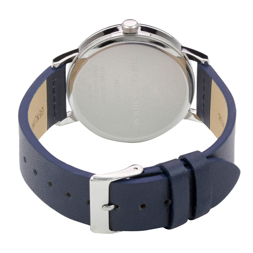 ザ・クロックハウス MCA5002-NV1B メンズカジュアル メンズ 腕時計 クオーツ 紺レザー ネイビー リーズナブル THE CLOCK HOUSE