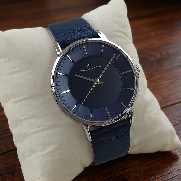 ザ・クロックハウス MCA5002-NV1B メンズカジュアル メンズ 腕時計 クオーツ 紺レザー ネイビー リーズナブル THE CLOCK HOUSE