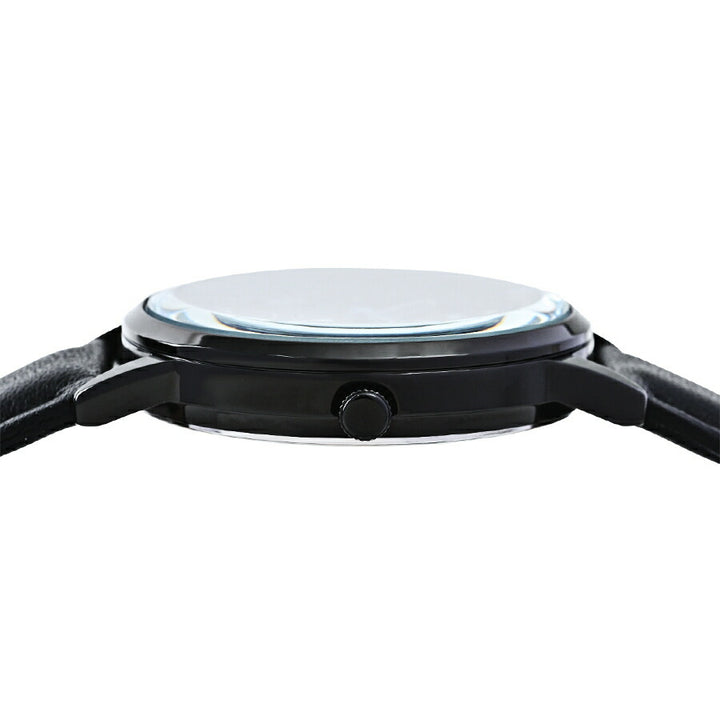 ミッシェルクラン スモールセコンド MK16033-BK メンズ レディース クオーツ 電池式 ブラックダイヤル 革ベルト