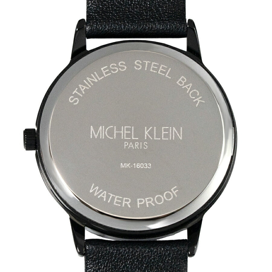 ミッシェルクラン スモールセコンド MK16033-BK メンズ レディース クオーツ 電池式 ブラックダイヤル 革ベルト