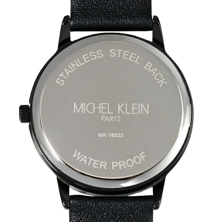 ミッシェルクラン スモールセコンド MK16033-BK メンズ レディース クオーツ 電池式 ブラックダイヤル 革ベルト