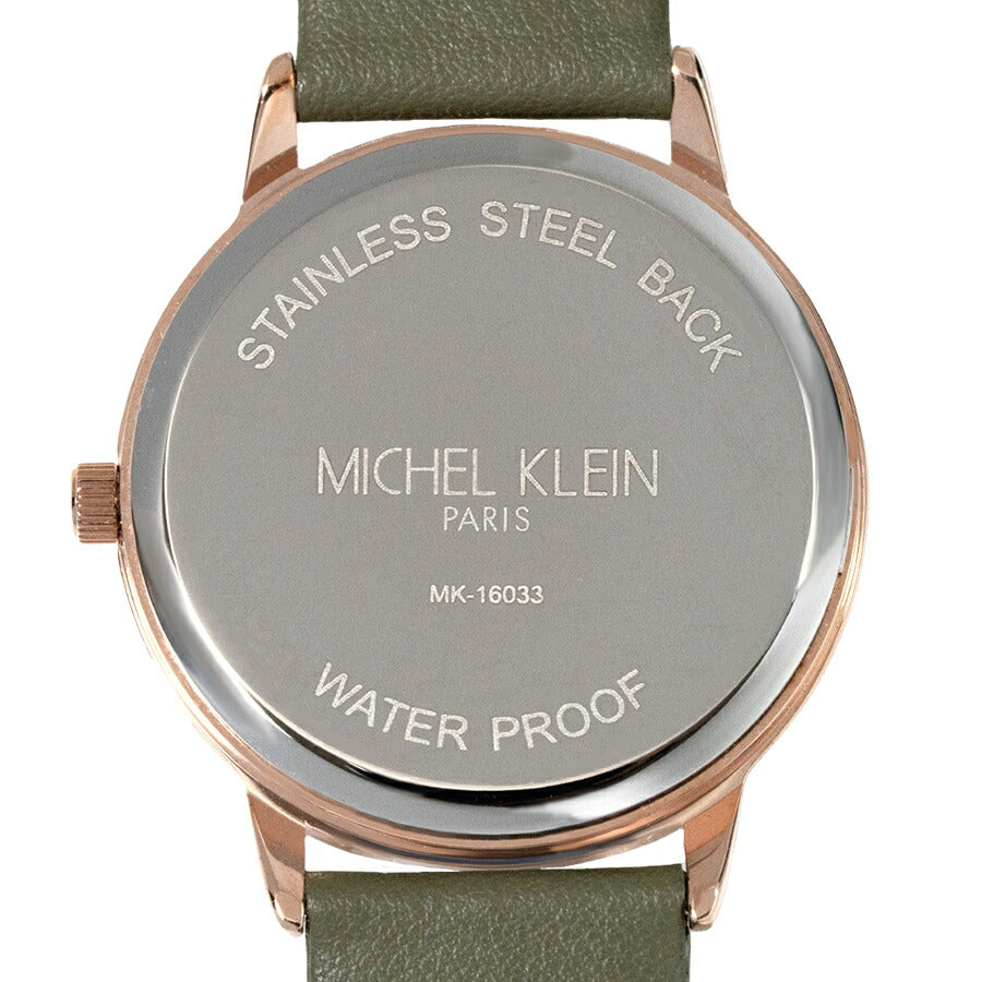 ミッシェルクラン スモールセコンド MK16033-SI メンズ レディース クオーツ 電池式 シルバーホワイトダイヤル 革ベルト