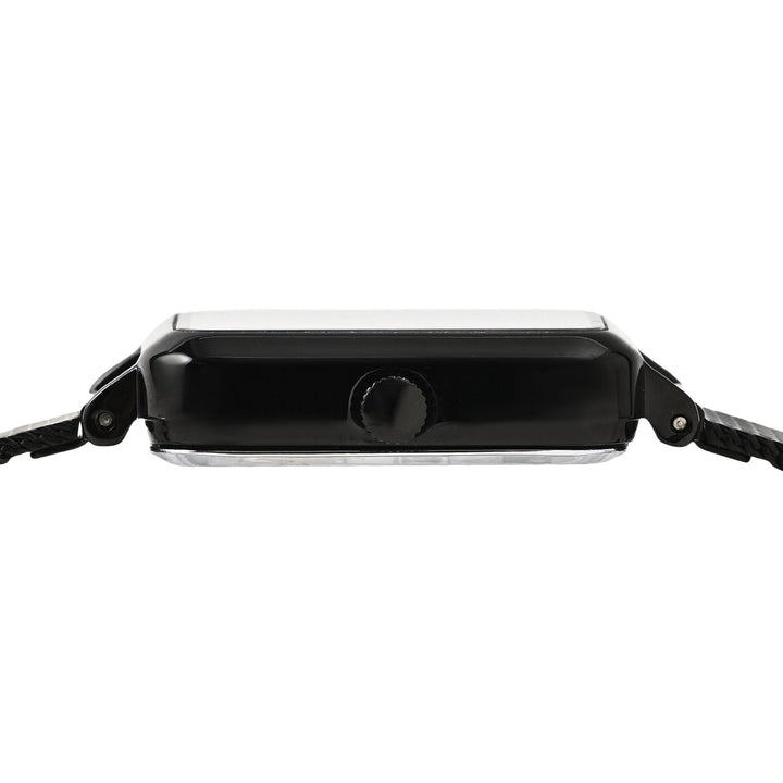 ミッシェルクラン 3針モデル MK16046-BK レディース クオーツ 電池式 角型 ブラックダイヤル メッシュバンド