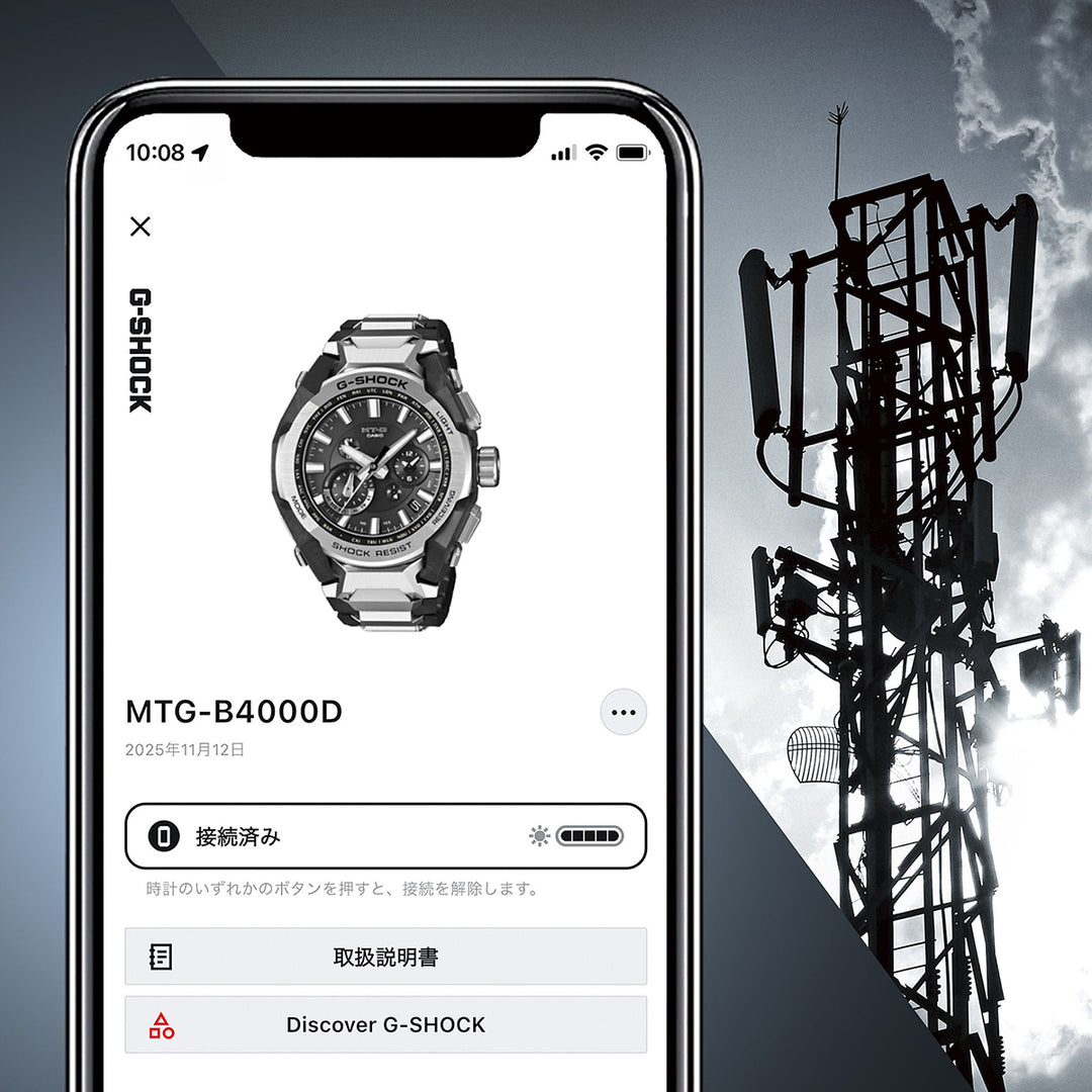 G-SHOCK MT-G MTG-B4000シリーズ MTG-B4000D-1AJF メンズ 電波ソーラー Bluetooth アナログ コンポジットバンド 日本製