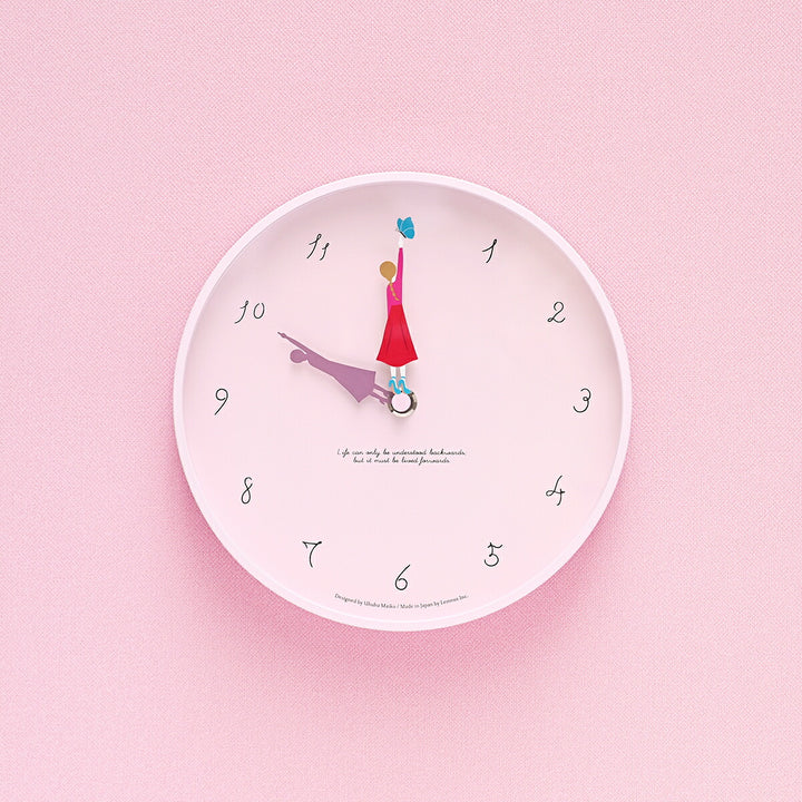 タカタレムノス 掛け時計 カーサ Herstory ハーストーリー 蝶 掛置兼用 クオーツ 電池式 うふふ まいこ MU23-12B