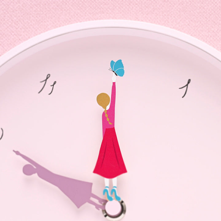 タカタレムノス 掛け時計 カーサ Herstory ハーストーリー 蝶 掛置兼用 クオーツ 電池式 うふふ まいこ MU23-12B