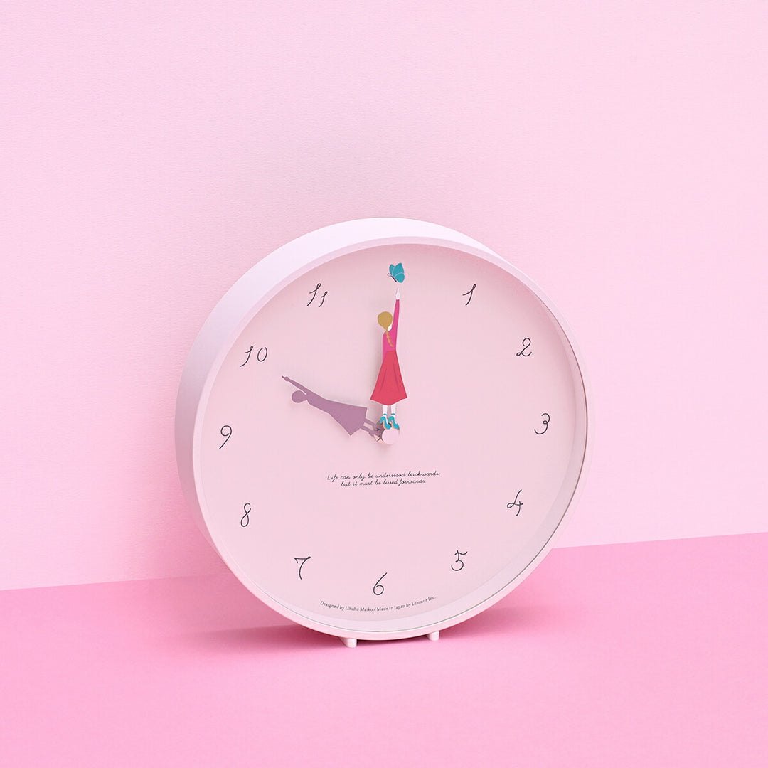 タカタレムノス 掛け時計 カーサ Herstory ハーストーリー 蝶 掛置兼用 クオーツ 電池式 うふふ まいこ MU23-12B