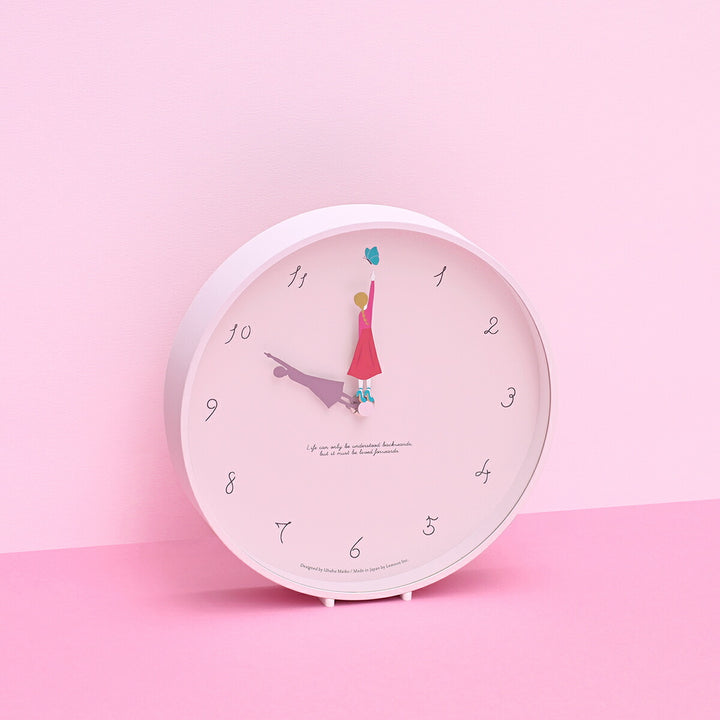 タカタレムノス 掛け時計 カーサ Herstory ハーストーリー 蝶 掛置兼用 クオーツ 電池式 うふふ まいこ MU23-12B