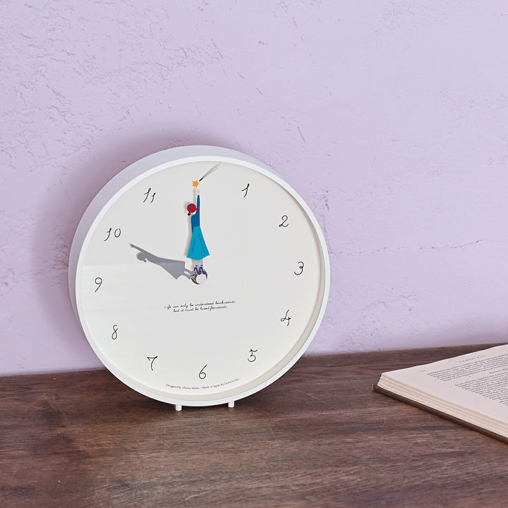 タカタレムノス 掛け時計 カーサ Herstory ハーストーリー 流れ星 掛置兼用 クオーツ 電池式 うふふ まいこ MU23-12C