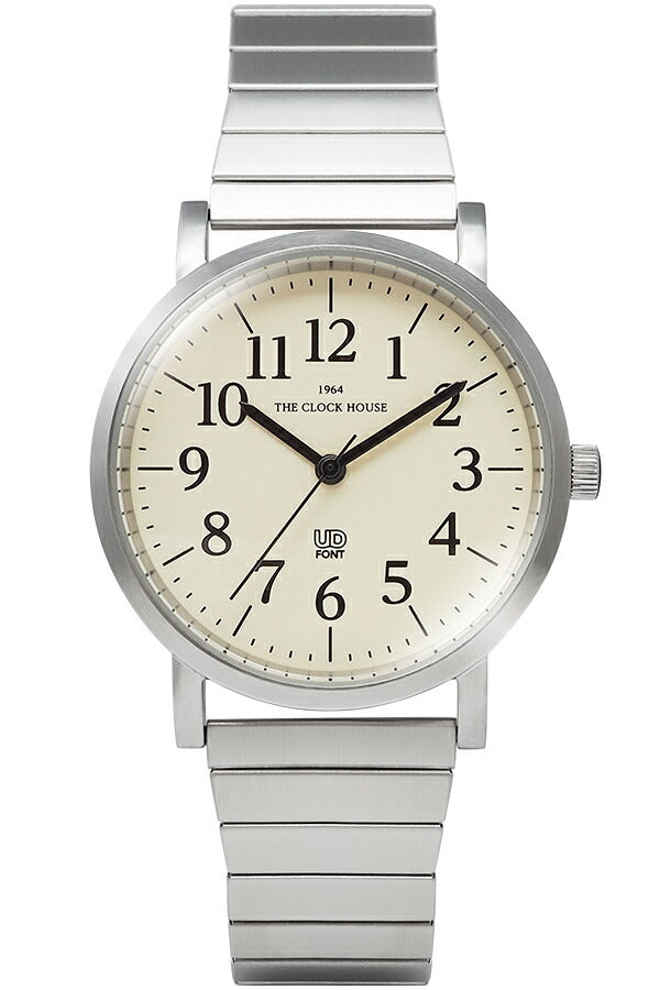 ザ・クロックハウス UD ユーディー 34mm MUD5001-CR1A メンズ レディース クオーツ 電池式 クリームダイヤル エクスパンションバンド