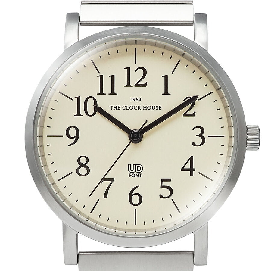 ザ・クロックハウス UD ユーディー 34mm MUD5001-CR1A メンズ レディース クオーツ 電池式 クリームダイヤル エクスパンションバンド