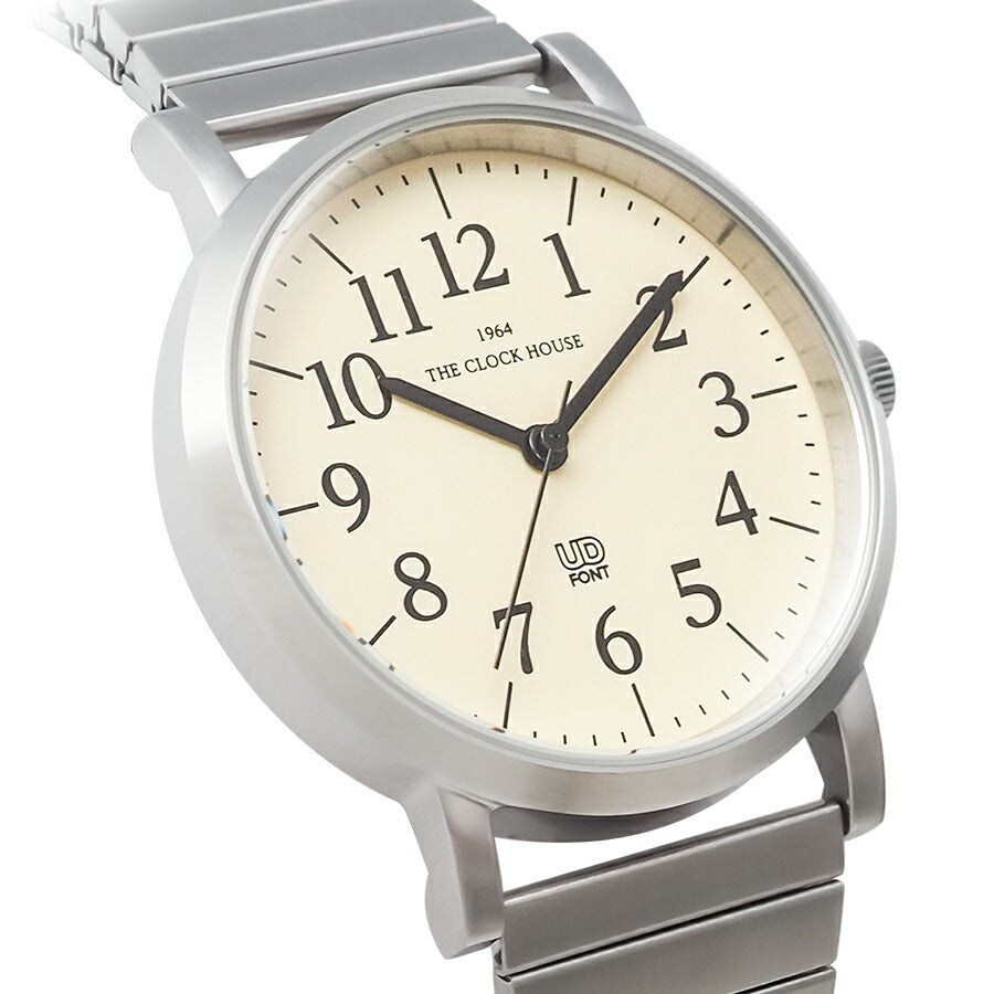 ザ・クロックハウス UD ユーディー 34mm MUD5001-CR1A メンズ レディース クオーツ 電池式 クリームダイヤル エクスパンションバンド