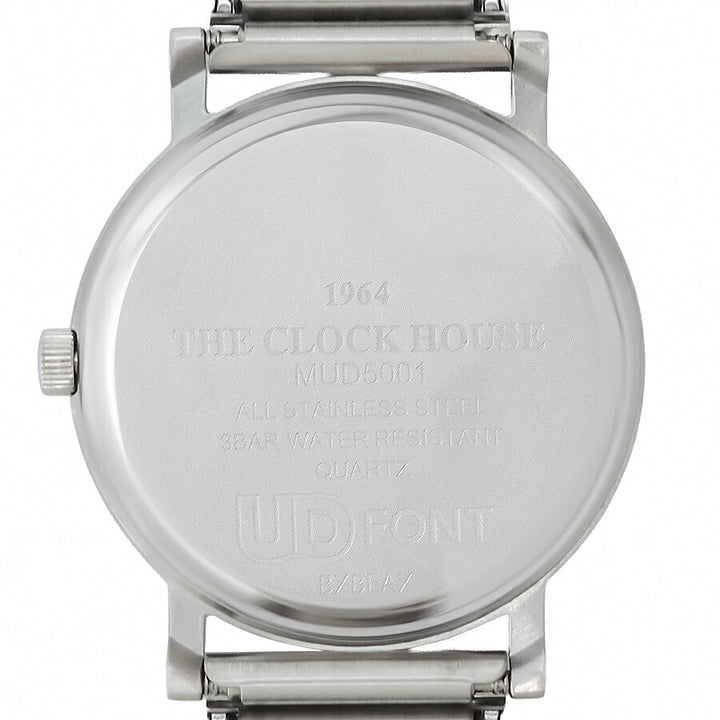ザ・クロックハウス UD ユーディー 34mm MUD5001-WH1A メンズ レディース クオーツ 電池式 ホワイトダイヤル エクスパンションバンド