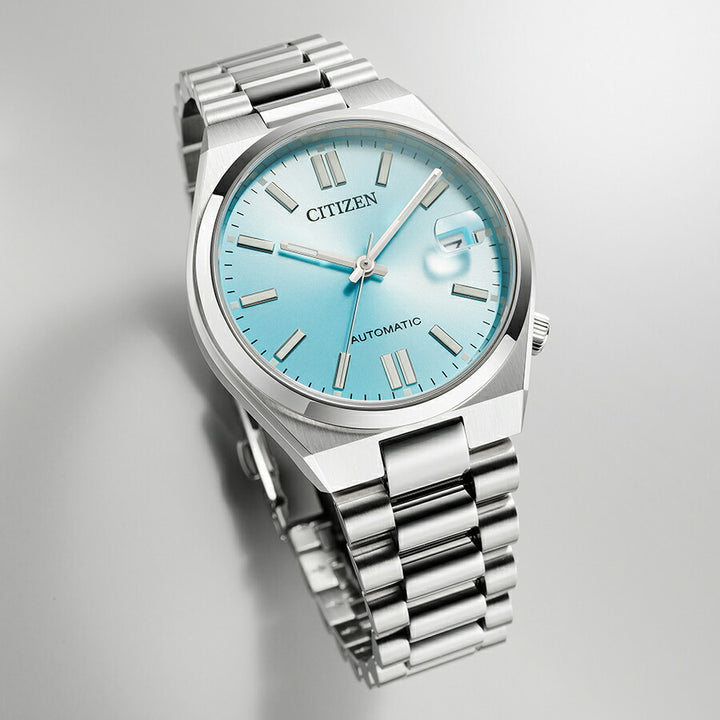 シチズンコレクション TSUYOSA Collection ツヨサ 37mm アイスブルー NJ0200-50L メンズ メカニカル 機械式 自動巻き 3針 日付