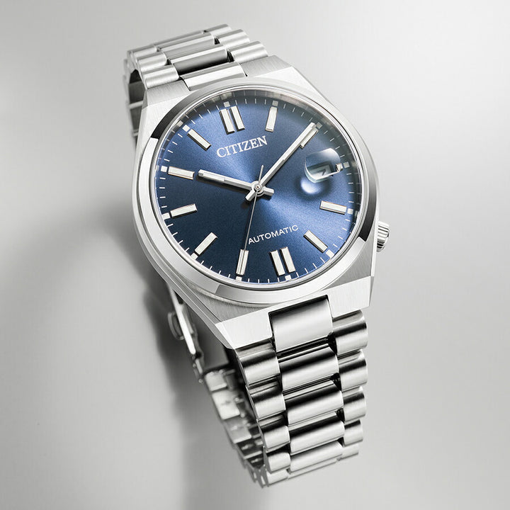 シチズンコレクション TSUYOSA Collection ツヨサ 37mm グレーブルー NJ0200-50M メンズ メカニカル 機械式 自動巻き 3針 日付