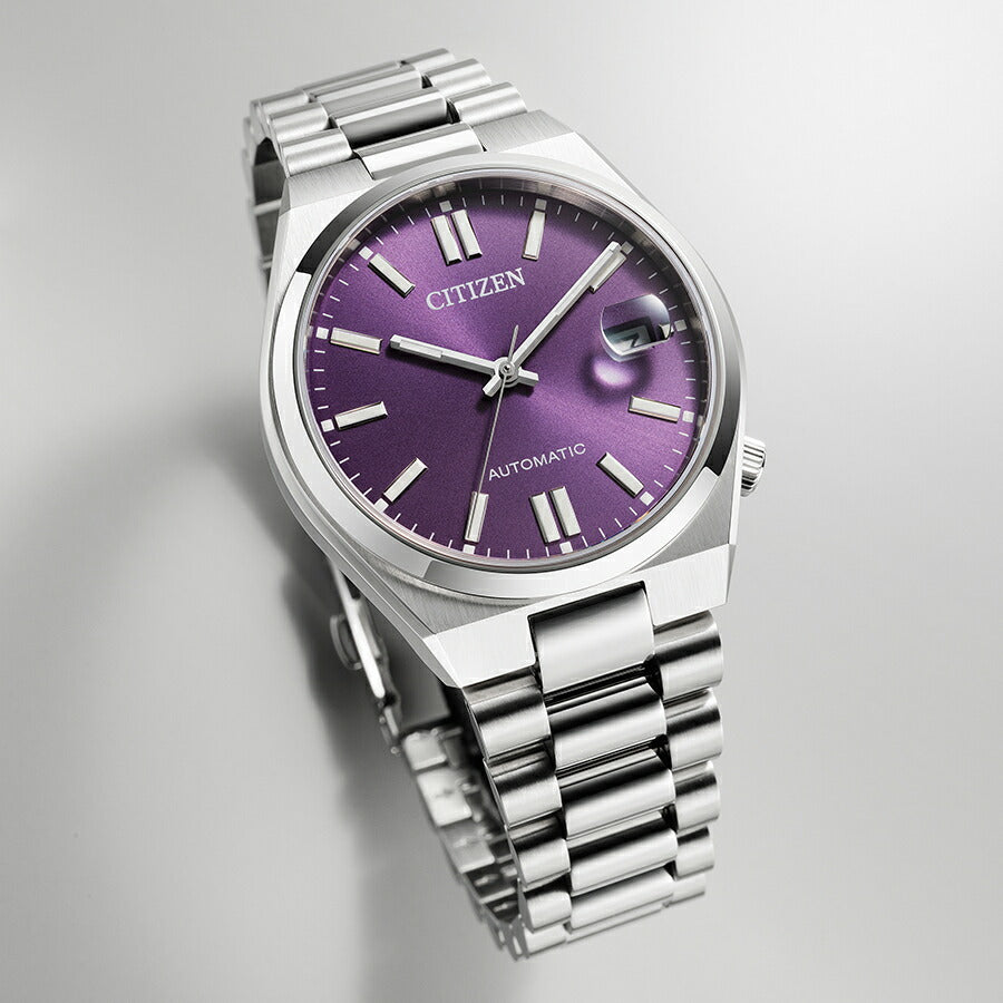 シチズンコレクション TSUYOSA Collection ツヨサ 37mm バイオレット NJ0200-50W メンズ メカニカル 機械式 自動巻き 3針 日付