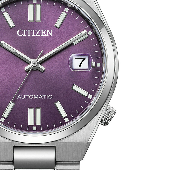シチズンコレクション TSUYOSA Collection ツヨサ 37mm バイオレット NJ0200-50W メンズ メカニカル 機械式 自動巻き 3針 日付