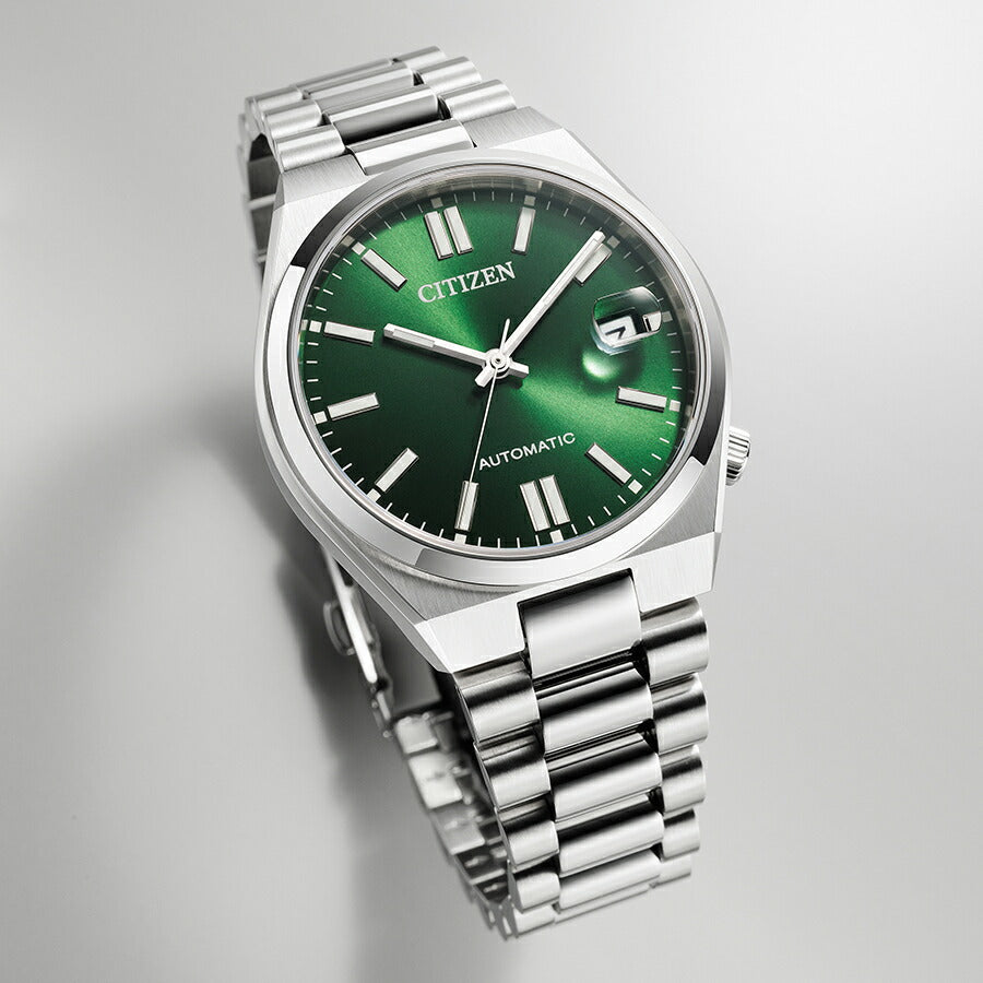 シチズンコレクション TSUYOSA Collection ツヨサ 37mm ダークグリーン NJ0200-50X メンズ メカニカル 機械式 自動巻き 3針 日付