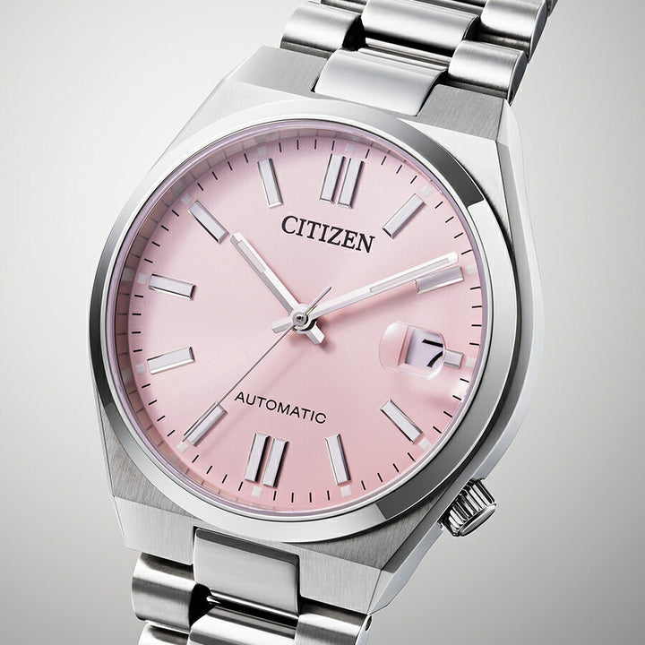 シチズンコレクション TSUYOSA Collection ツヨサ 37mm パステルピンク NJ0200-50Z メンズ メカニカル 機械式 自動巻き 3針 日付
