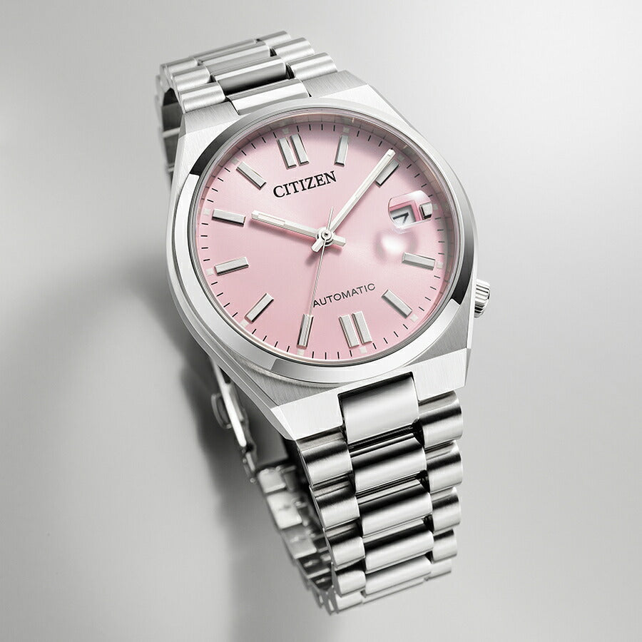 シチズンコレクション TSUYOSA Collection ツヨサ 37mm パステルピンク NJ0200-50Z メンズ メカニカル 機械式 自動巻き 3針 日付