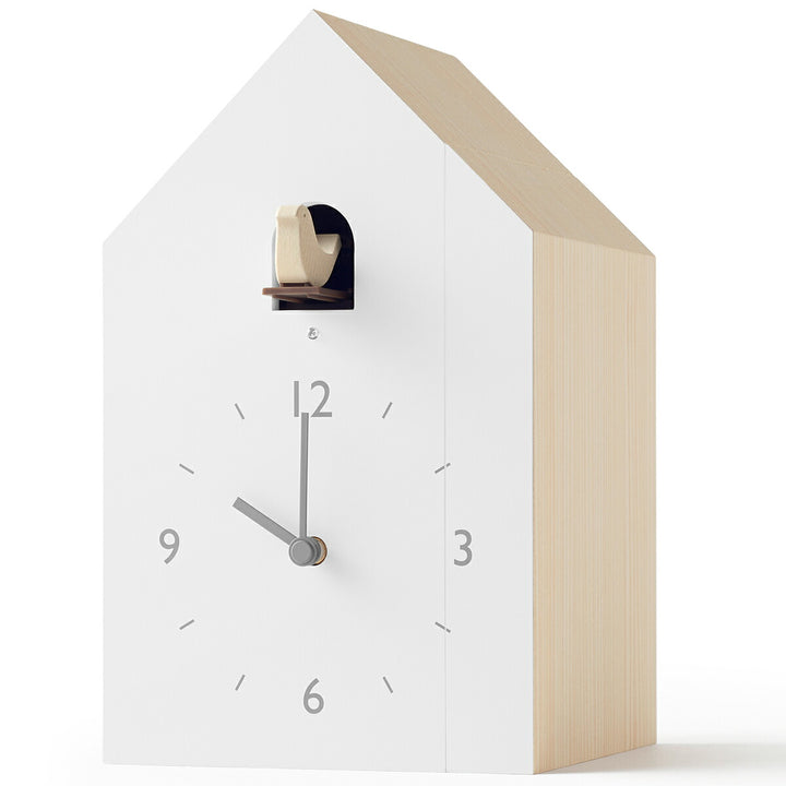 タカタレムノス 置き時計 デザインオブジェクト カッコーコレクション ブックエンド クオーツ 電池式 nendo NL19-01