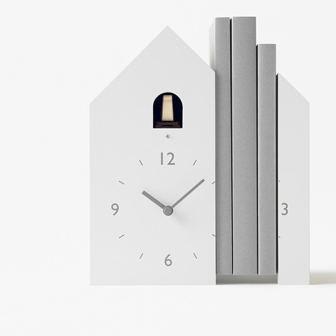 タカタレムノス 置き時計 デザインオブジェクト カッコーコレクション ブックエンド クオーツ 電池式 nendo NL19-01