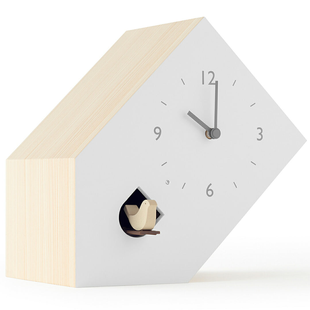 タカタレムノス 置き時計 デザインオブジェクト カッコーコレクション ティルト クオーツ 電池式 nendo NL19-02