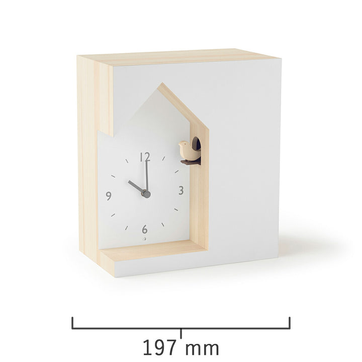 タカタレムノス 置き時計 デザインオブジェクト カッコーコレクション デント クオーツ 電池式 nendo NL19-03