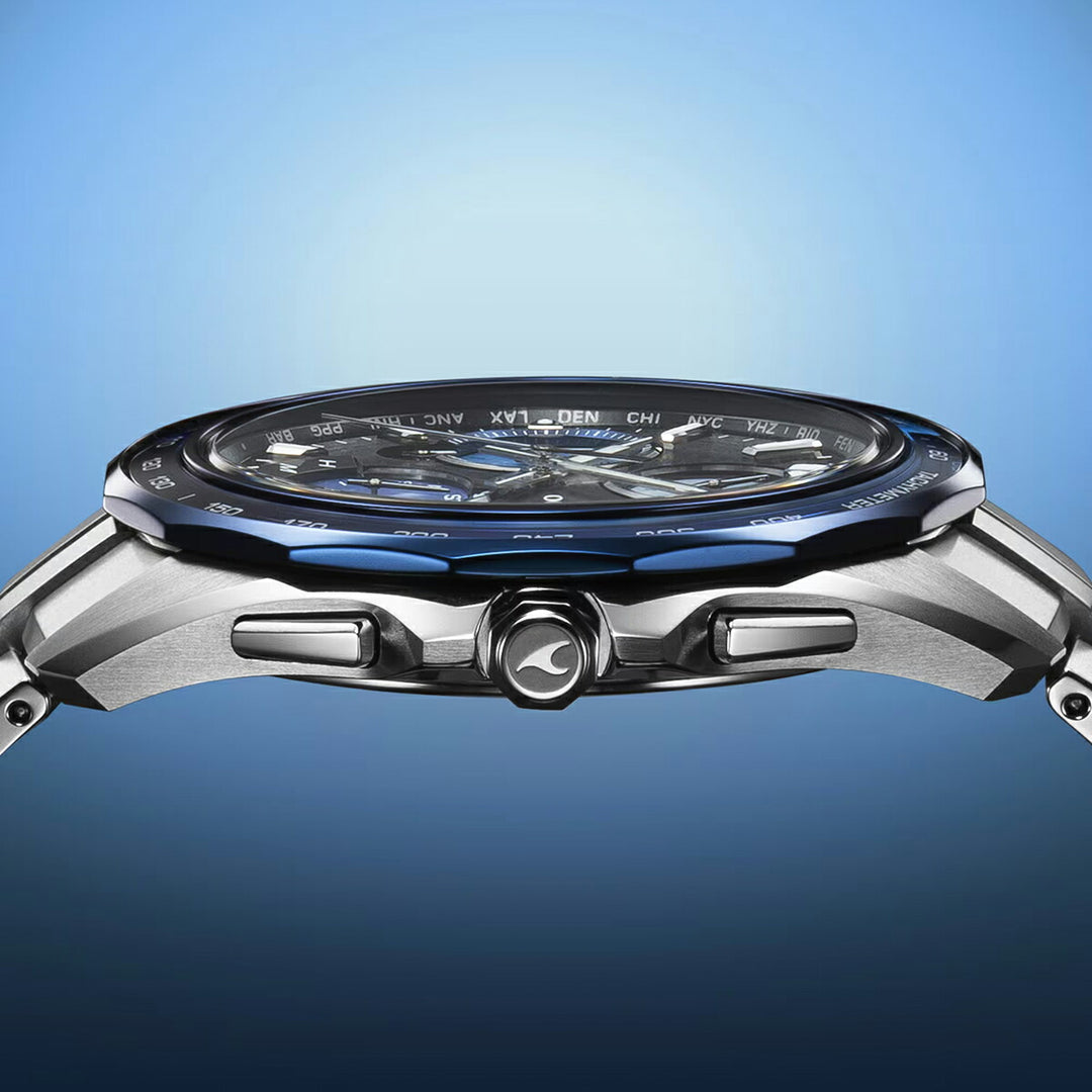 オシアナス マンタ Indigo Ocean 阿波藍 限定モデル OCW-S7000AP-1AJF メンズ 電波ソーラー Bluetooth クロノグラフ 日本製