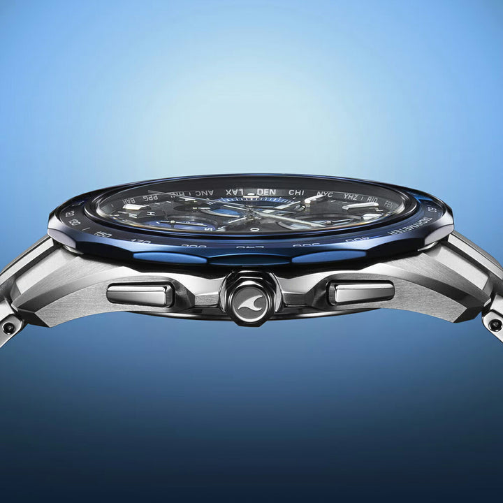 オシアナス マンタ Indigo Ocean 阿波藍 限定モデル OCW-S7000AP-1AJF メンズ 電波ソーラー Bluetooth クロノグラフ 日本製