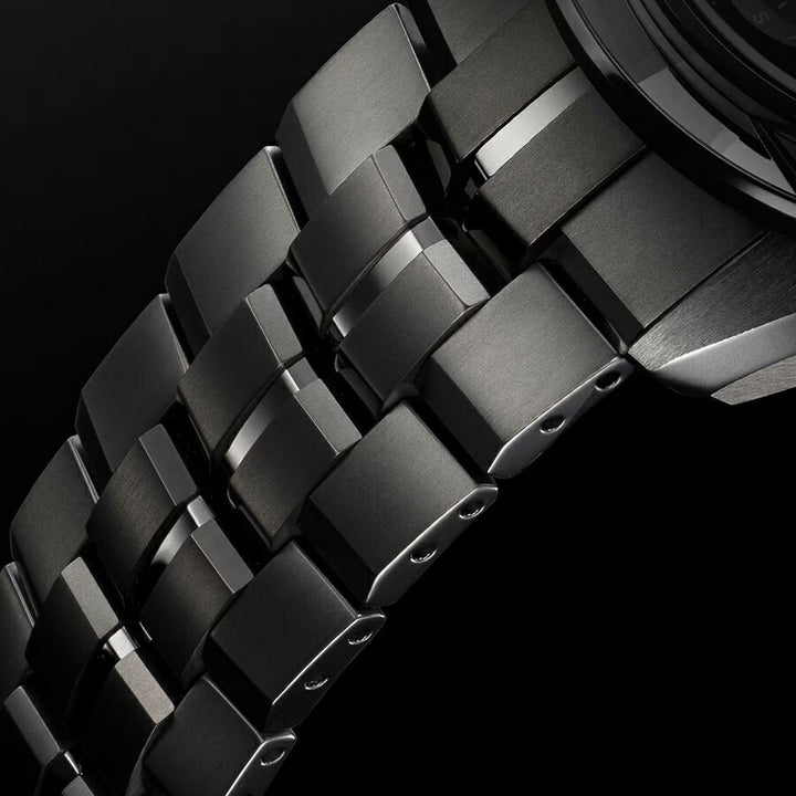 オシアナス マンタ S7000 限定モデル 江戸切子ベゼル OCW-S7000CN-1AJF メンズ 電波ソーラー Bluetooth クロノグラフ チタン オールブラック 日本製