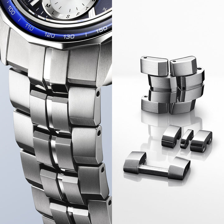 オシアナス マンタ S7000 ブルー OCW-S7000F-2AJF メンズ 電波ソーラー Bluetooth クロノグラフ チタン 日本製