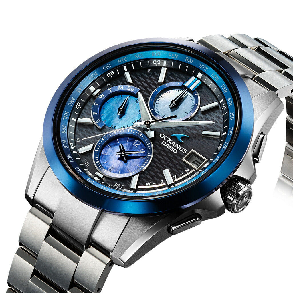 オシアナス クラシックライン Indigo Ocean 阿波藍 限定モデル OCW-T2600AP-1AJF メンズ 電波ソーラー クロノグラフ 日本製