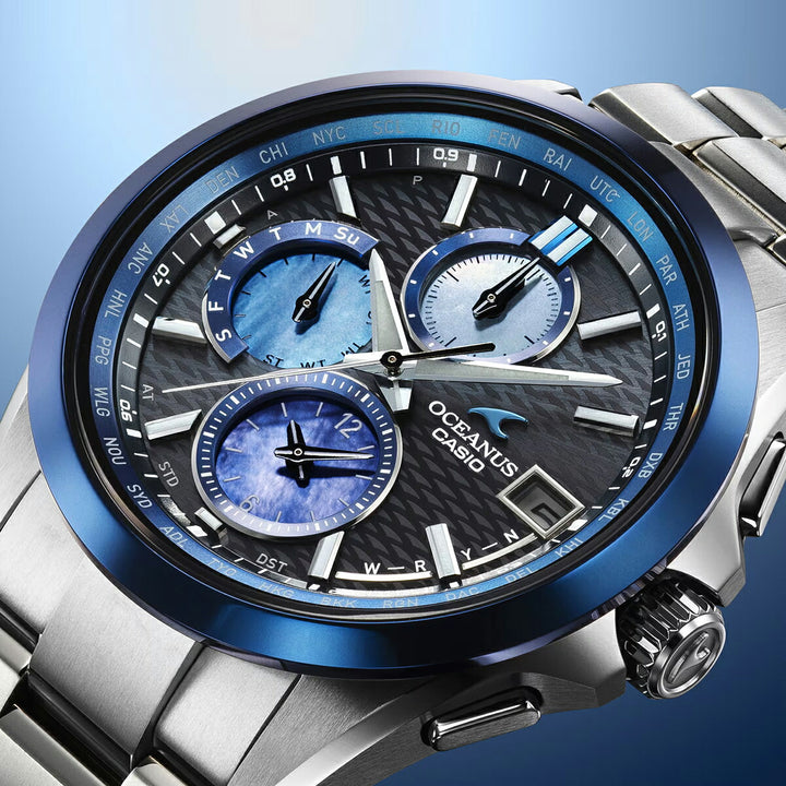 オシアナス クラシックライン Indigo Ocean 阿波藍 限定モデル OCW-T2600AP-1AJF メンズ 電波ソーラー クロノグラフ 日本製