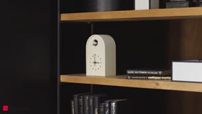 タカタレムノス 掛け時計 デザインオブジェクト クー 掛置兼用 カッコー時計 クオーツ 電池式 パンチングメタル 福定 良佑 RF25-04