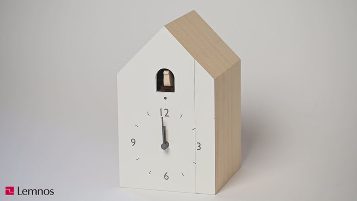 タカタレムノス 置き時計 デザインオブジェクト カッコーコレクション ブックエンド クオーツ 電池式 nendo NL19-01