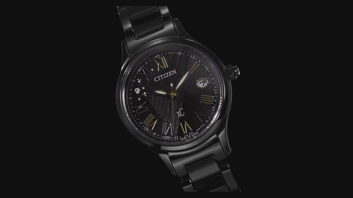シチズン クロスシー ヒカリコレクション エコ・ドライブ 50周年記念 限定モデル LIGHT in BLACK ES9495-59E レディース ソーラー 電波