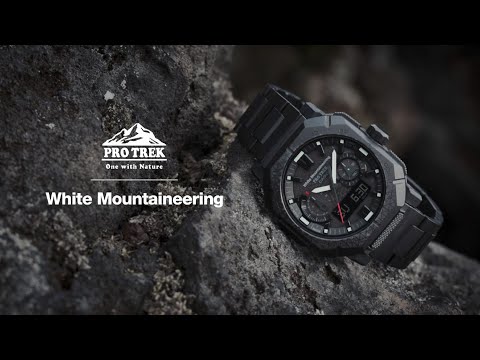 プロトレック White Mountaineering コラボレーションモデル PRW-B1000WM-1JR メンズ 電波ソーラー Bluetooth アナデジ ブラック