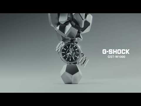 G-SHOCK G-STEEL アナログ デュアルタイム クロノグラフ GST-W1000