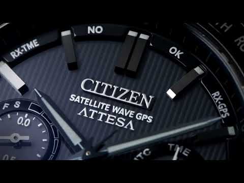 シチズン アテッサ ACT Line アクトライン ブラックチタンシリーズ CC4055-65E メンズ 腕時計 ソーラー GPS衛星電波受信 クロノグラフ サファイアベゼル