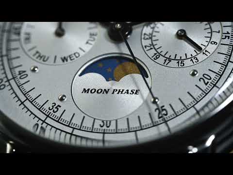 ツェッペリン 100周年記念シリーズ ムーンフェイズ 日本限定モデル メンズ 腕時計 クオーツ 電池式 革ベルト