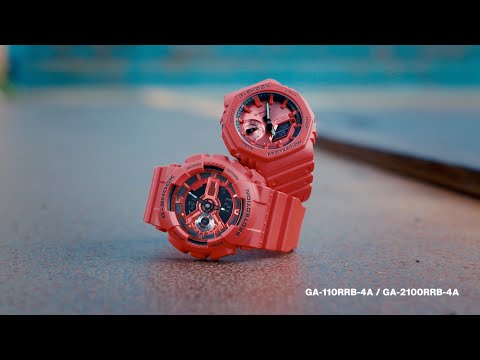 G-SHOCK アイコニック スタイルズ レッド ブラックアクセント DW