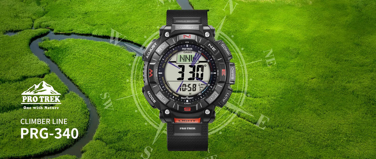プロトレック PRG-340-1JF メンズ ソーラー デジタル バイオマスプラスチック