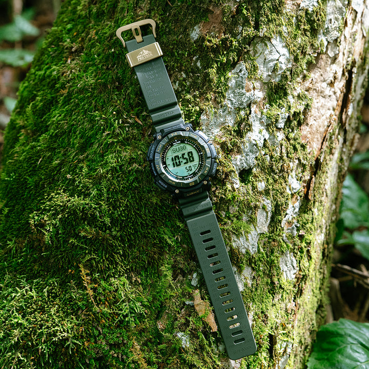 プロトレック 30周年記念モデル 木漏れ日 PRG-340ANS-3JR メンズ ソーラー デジタル ウレタンバンド グリーン