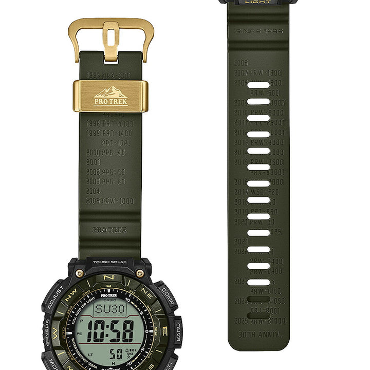 プロトレック 30周年記念モデル 木漏れ日 PRG-340ANS-3JR メンズ ソーラー デジタル ウレタンバンド グリーン