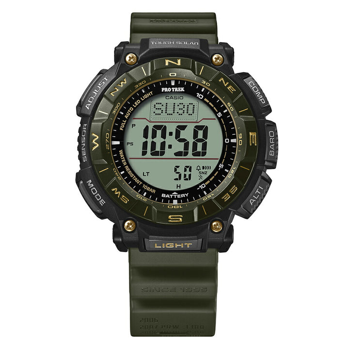 プロトレック 30周年記念モデル 木漏れ日 PRG-340ANS-3JR メンズ ソーラー デジタル ウレタンバンド グリーン