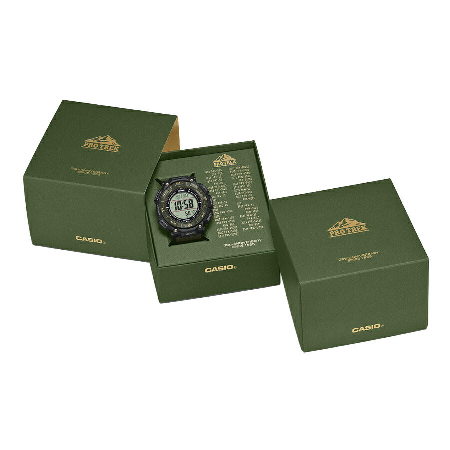 プロトレック 30周年記念モデル 木漏れ日 PRG-340ANS-3JR メンズ ソーラー デジタル ウレタンバンド グリーン
