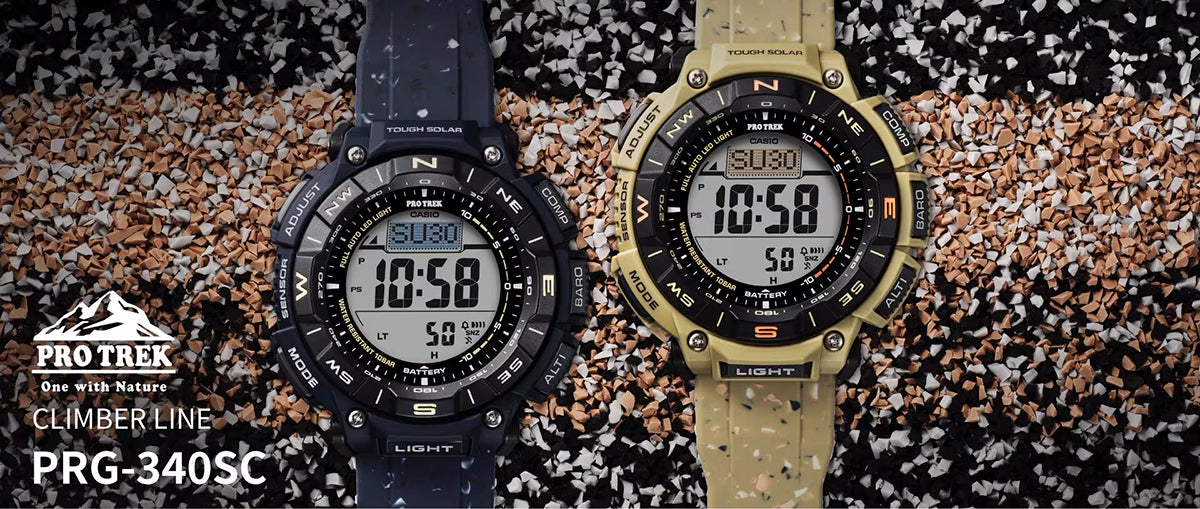 プロトレック クライマーライン PRG-340SC-5JF メンズ ソーラー デジタル バイオマスプラスチック