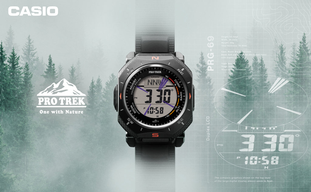 プロトレック クライマーライン PRG-69-1JF メンズ ソーラー デジタル ウレタンバンド ブラック